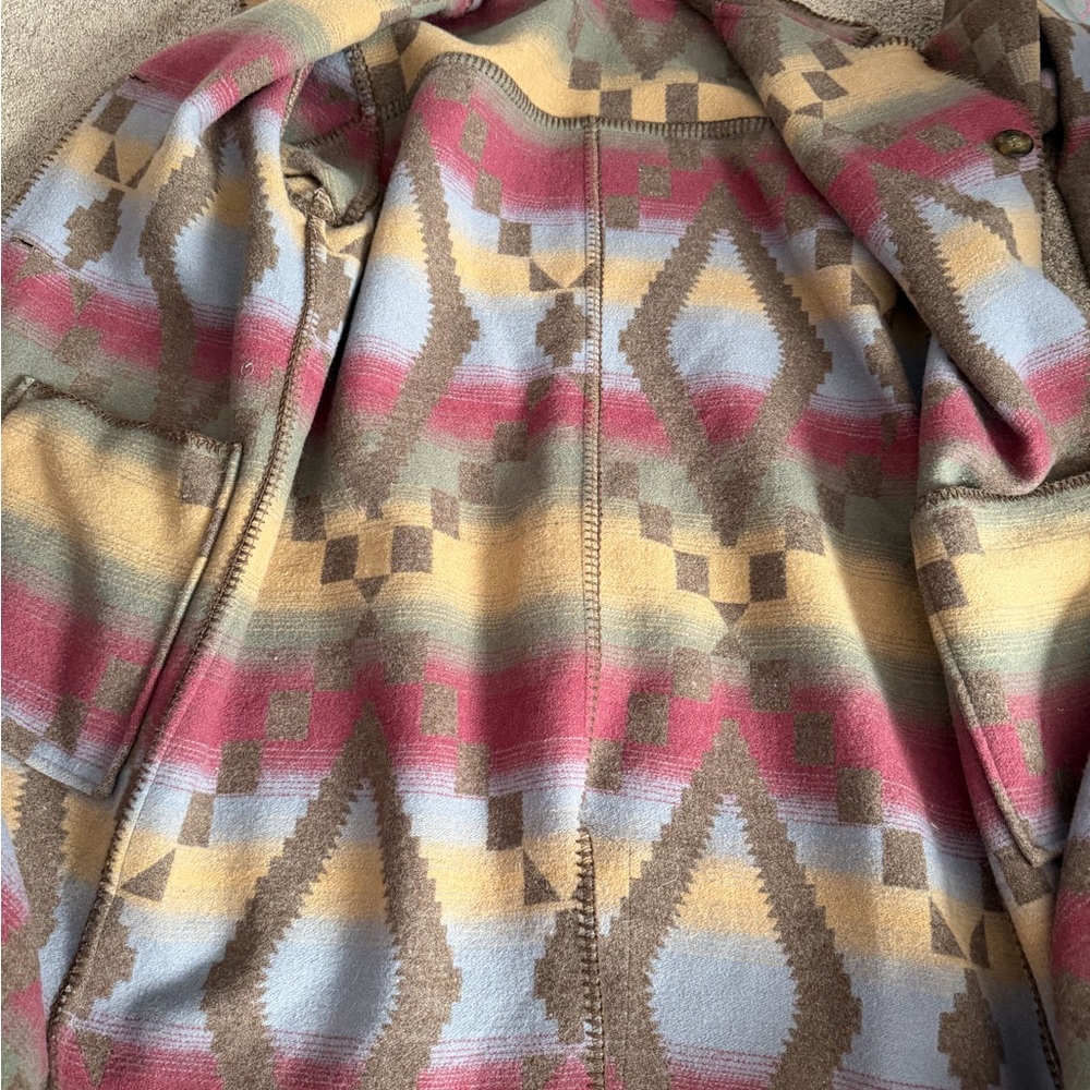 Geometric Patterned Coat - image 8